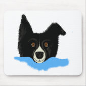 Border Collie Face Muismat (Voorkant)