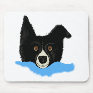 Border Collie Face Muismat