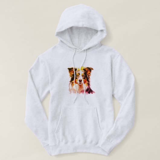 Border Collie Family Dog Hoodie (Design voorkant)