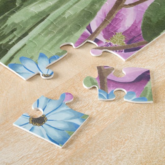 Border Collie Flowers Legpuzzel (Zijkant)