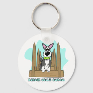 Border Collie Flyball Sleutelhanger