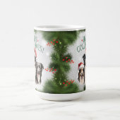 Border Collie Funny Christmas Dog Coffee Mok (Center)