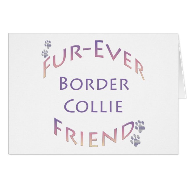 Border Collie Furever (Voorkant Horizontaal)
