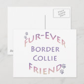 Border Collie Furever Briefkaart (Voorkant / Achterkant)