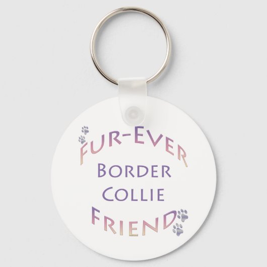 Border Collie Furever Sleutelhanger (Voorkant)