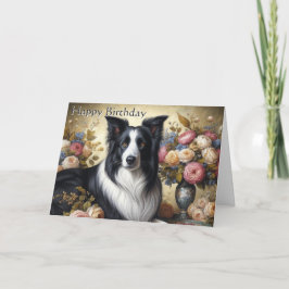 Border Collie Gefeliciteerd Vouwkaart Kaart