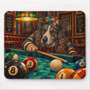 Border Collie, Geometrisch Mozaïek Muismat