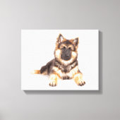 Border Collie German Shepherd Mix Canvas Afdruk (Voorkant)