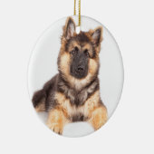 Border Collie German Shepherd Mix Keramisch Ornament (Rechts)