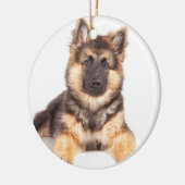 Border Collie German Shepherd Mix Keramisch Ornament (Links)