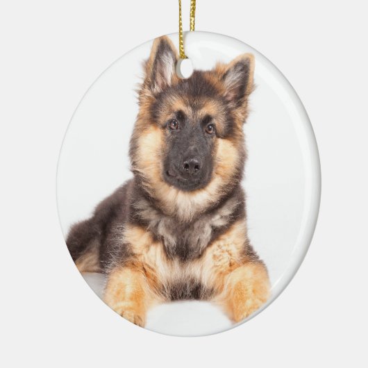 Border Collie German Shepherd Mix Keramisch Ornament (Links)