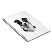 Border Collie gezicht Notitieboek (Rechterzijde)