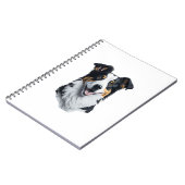 Border Collie gezicht Notitieboek (Linkerzijde)
