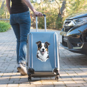 Border Collie gezicht Sticker (Koffer Insitu)