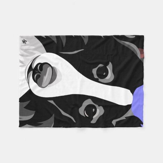 Border Collie Gifts Fleece Deken (Voorkant (Horizontaal))