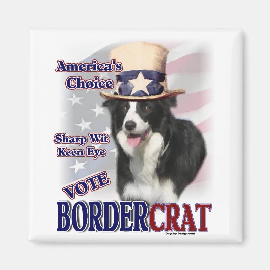 Border Collie Gifts Magneet (Voorkant)