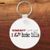 Border Collie Gifts Sleutelhanger (Voorkant)