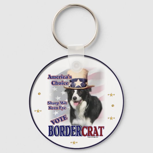 Border Collie Gifts Sleutelhanger (Voorkant)