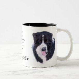Border Collie Gifts Tweekleurige Koffiemok