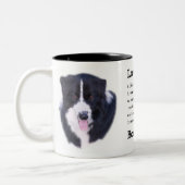 Border Collie Gifts Tweekleurige Koffiemok (Links)