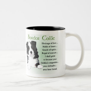 Border Collie Gifts Tweekleurige Koffiemok