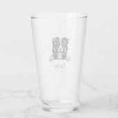 Border Collie Glass Tumbler (Achterkant)