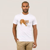 Border Collie Golden Red~T-shirt T-shirt (Voorkant volledig)