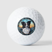 Border Collie Golfballen (Voorkant)