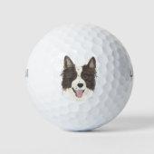 Border Collie Golfballen (Voorkant)