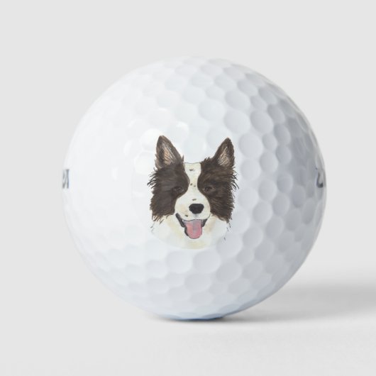 Border Collie Golfballen (Voorkant)