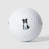Border Collie Golfballen (Voorkant)