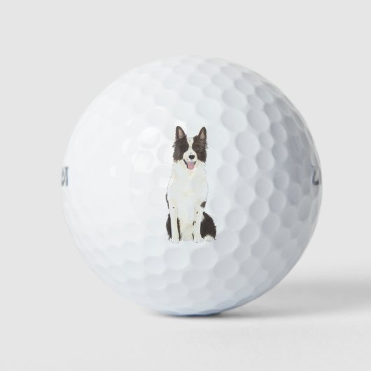 Border Collie Golfballen (Voorkant)