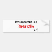 Border Collie Grandchild Bumpersticker (Voorkant)