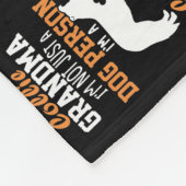 Border Collie Grandma Gifts Collie Hondenliefhebbe Fleece Deken (Hoek)