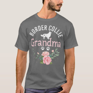 Border Collie Grandma Gifts Womens Cute Hondenlief T-shirt