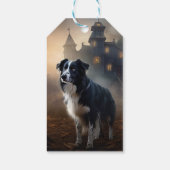 Border Collie Halloween eng Cadeaulabel (Achterkant)