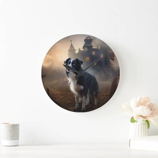 Border Collie Halloween eng Grote Klok (Huis)