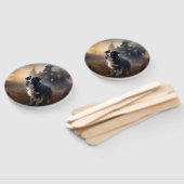 Border Collie Halloween eng Handwaaier (Niet-gemonteerd)