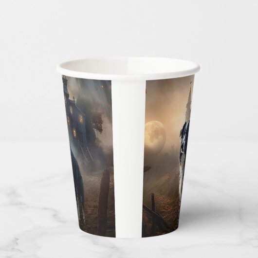 Border Collie Halloween eng Papieren Bekers (Links)