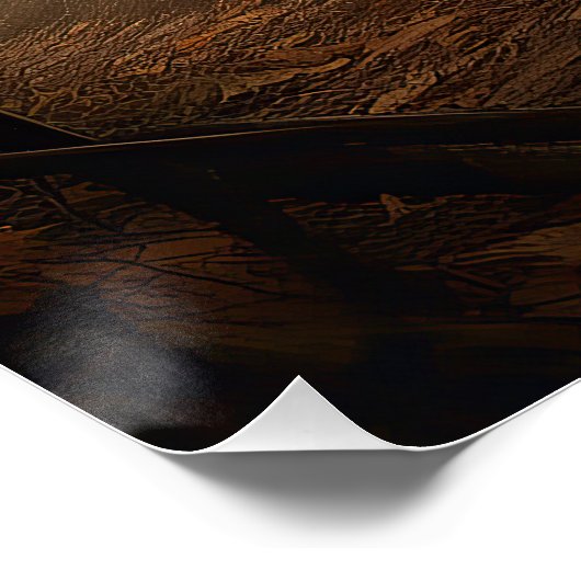 Border Collie Halloween eng Perfect Poster (Hoek)