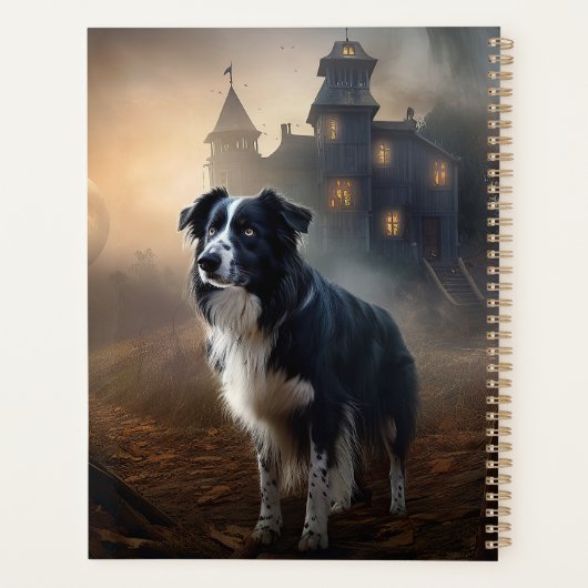Border Collie Halloween eng Planner (Achterkant)