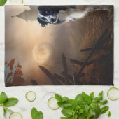 Border Collie Halloween eng Theedoek (Gevouwen)