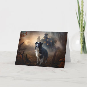 Border Collie Halloween Griezelen Kaart