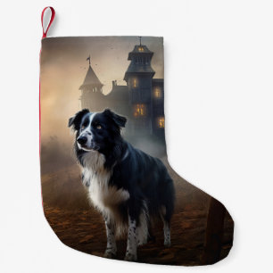 Border Collie Halloween Griezelen Kleine Kerstsok
