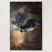 Border Collie Halloween Griezelen Legpuzzel (Verticaal)