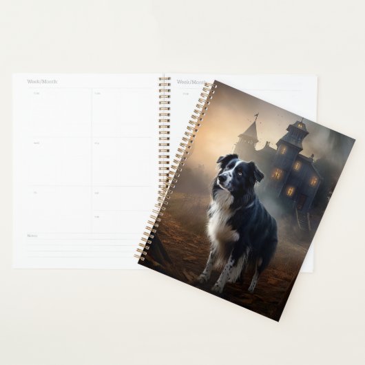 Border Collie Halloween Griezelen Planner (Display)