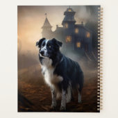 Border Collie Halloween Griezelen Planner (Achterkant)