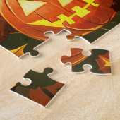 Border Collie Halloween Griezelig Legpuzzel (Zijkant)