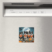 Border Collie Halloween Griezelig Magneet (Insitu (Vaatwasser))