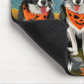 Border Collie Halloween Griezelig Muismat (Hoek)